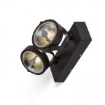 KELLY LED II DIMM wall black 230V LED 2x12W 24° 3000K - Image 4