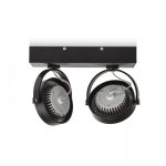 KELLY LED II DIMM wall black 230V LED 2x12W 24° 3000K - Image 3