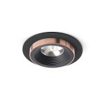 SHARM R I recessed black/black copper 230V LED 10W 24° 3000K