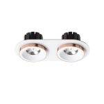 SHARM R II recessed white copper 230V LED 2x10W 24° 3000K — изображение 2