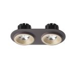 SHARM R II recessed pearl gold/brown 230V LED 2x10W 24° 3000K — изображение 2