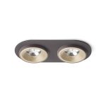 SHARM R II recessed pearl gold/brown 230V LED 2x10W 24° 3000K