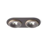 SHARM R II recessed brown/pearl gold 230V LED 2x10W 24° 3000K