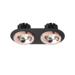 SHARM R II recessed black copper/copper 230V LED 2x10W 24° 3000K — изображение 2