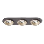 SHARM R III recessed pearl gold/brown 230V LED 3x10W 24° 3000K
