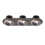 SHARM R III recessed brown/pearl gold 230V LED 3x10W 24° 3000K — изображение 2