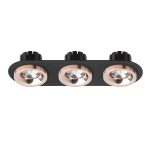SHARM R III recessed black copper/copper 230V LED 3x10W 24° 3000K — изображение 2