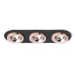 SHARM R III recessed black copper/copper 230V LED 3x10W 24° 3000K
