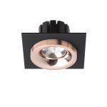 SHARM SQ I recessed black copper/copper 230V LED 10W 24° 3000K - Image 2