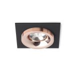 SHARM SQ I recessed black copper/copper 230V LED 10W 24° 3000K