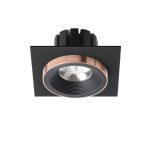 SHARM SQ I recessed black/black copper 230V LED 10W 24° 3000K — изображение 2