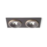 SHARM SQ II recessed brown/pearl gold 230V LED 2x10W 24° 3000K