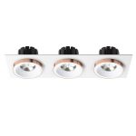 SHARM SQ III recessed white copper 230V LED 3x10W 24° 3000K — изображение 2