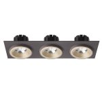 SHARM SQ III recessed pearl gold/brown 230V LED 3x10W 24° 3000K — изображение 2