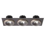 SHARM SQ III recessed brown/pearl gold 230V LED 3x10W 24° 3000K — изображение 2