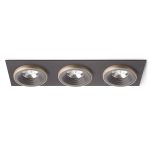 SHARM SQ III recessed brown/pearl gold 230V LED 3x10W 24° 3000K
