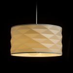 EZRA 40 pendant white PVC/grey  230V LED E27 15W - Image 4