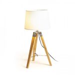 ALVIS table base  bamboo/chrome 230V LED E27 11W - Image 4