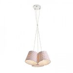 NANCY III pendant white/red  230V LED E14 3x11W