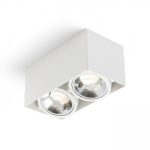 JAMES II DIMM ceiling matt white 230V LED 2x15W 24° 3000K