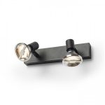 TRICA II wall black 230V GU10 2x25W - Image 2