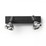 TRICA II wall black 230V GU10 2x25W - Image 5