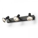 TRICA III wall black 230V GU10 3x25W