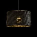 FIATLUX 41/24 pendant black bamboo 230V LED E27 15W - Image 5