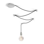 SPIDER I pendant set black chrome 230V LED E27 15W - Image 2