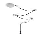 SPIDER I pendant set black chrome 230V LED E27 15W - Image 3