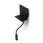 ROSTAM wall with USB black 230V LED 2x3W 3000K