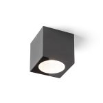 SENZA SQ ceiling anthracite grey clear glass 230V LED 6W IP65 3000K