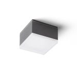 ORIN SQ ceiling anthracite grey satinated acrylic 230V LED 10W IP54 3000K - Image 4