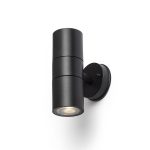 SORANO II wall black plastic 230V LED GU10 2x8W IP44