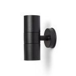 SORANO II wall black plastic 230V LED GU10 2x8W IP44 - Image 5