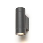 MIZZI NEW II wall anthracite grey 230V LED GU10 2x8W IP65