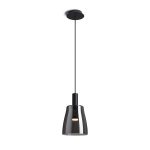 BELLINI M LED pendant black smoke-colored glass 230V LED 5W 30°  3000K