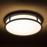 GRANDE LED 35 ceiling opal-colored glass/black 230V LED 24W IP44 3000K - Image 4