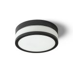 CIRA LED 23 ceiling opal-colored glass/black 230V LED 12W IP44 3000K - Image 2