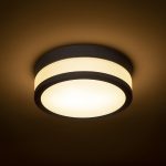 CIRA LED 23 ceiling opal-colored glass/black 230V LED 12W IP44 3000K - Image 3