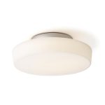 ZARA LED 26 ceiling  opal-colored glass/chrome 230V LED 12W IP44  3000K - Image 4