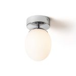 MERINGUE 11 ceiling  opal-colored glass/chrome 230V LED G9 9W IP44 - Image 2