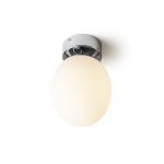 MERINGUE 16 ceiling  opal-colored glass/chrome 230V LED E27 15W IP44 - Image 5
