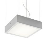 STRUCTURAL LED 20x20 pendant  brushed aluminum 230V LED 12W  3000K