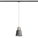 CHOUPETTE for 1-circuit tracks black grey textile/wood 230V LED E27 11W - Image 2