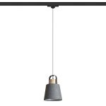 CHOUPETTE for 3-circuit tracks black grey textile/wood 230V LED E27 11W - Image 2