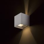 TITO SQ DIMM wall white  230V LED 2x3W IP65  3000K - Image 5