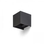 TITO SQ DIMM wall black 230V LED 2x3W IP65 3000K