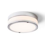 CIRA LED 23 ceiling opal-colored glass/chrome 230V LED 12W IP44 3000K
