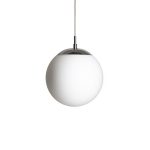LUNA 20 pendant  opal-colored glass/chrome 230V LED E27 11W - Image 2